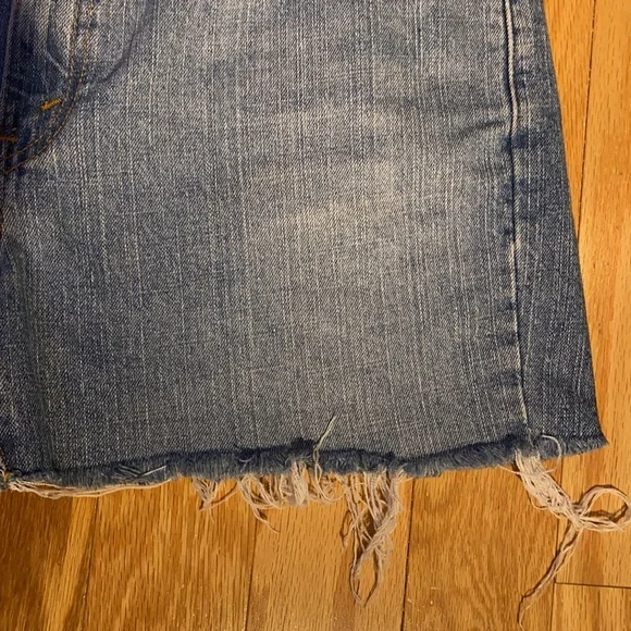 Levi’s 515 Light Wash Cutoff High Waisted Shorts size 14 - Picture 5 of 12